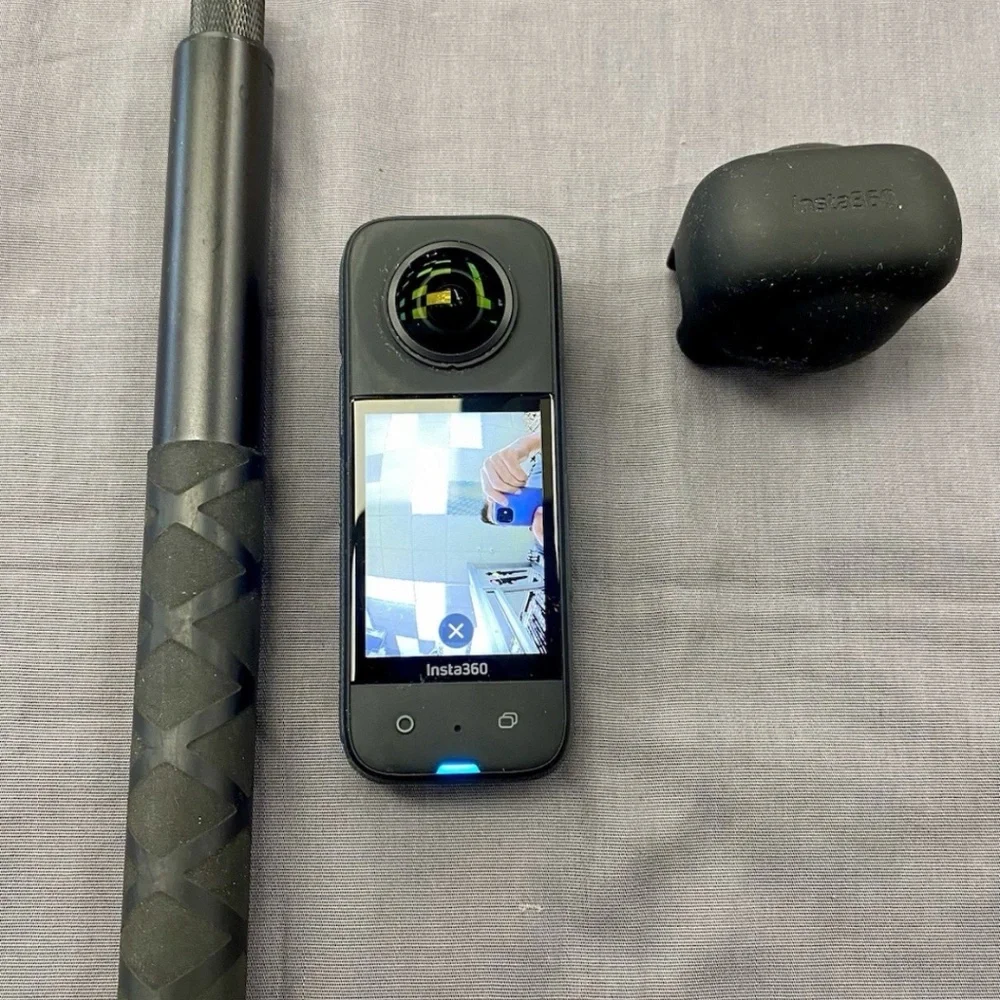 Insta360 X3 360 Action Camera w/ Battery, 256GB SD Card, Case & 3ft Selfie Stick